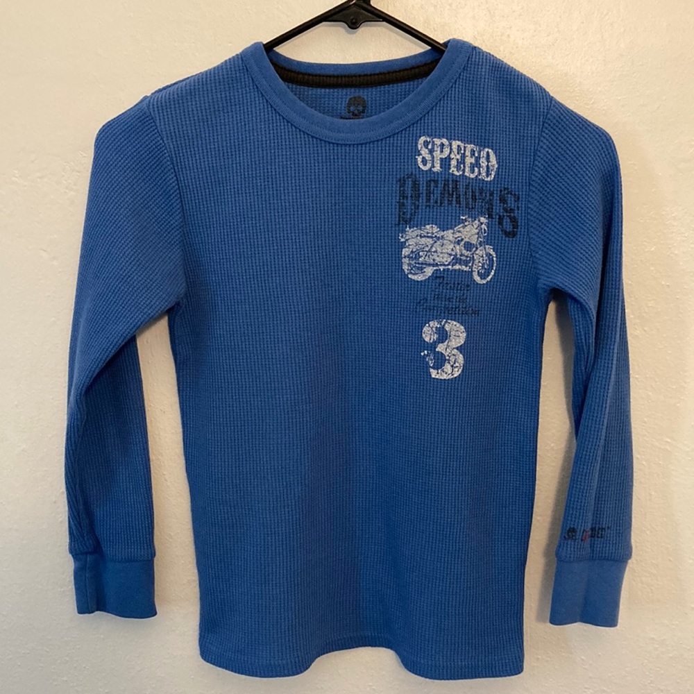 Boys DECODED Blue Long Sleeve Shirt Size Small